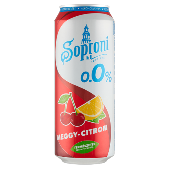 Soproni 0,0% meggy-citrom 0,5l