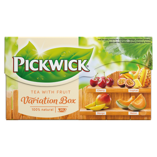 Pickwick Variációk 4 féle gyümölcsízű fekete tea 20 filter 30 g