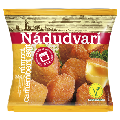 Nádudvari gyorsfagyasztott rántott camembert sajt 350 g