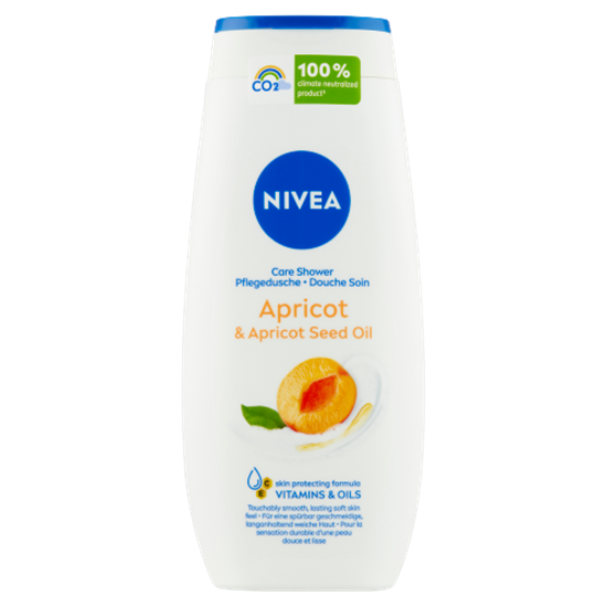 NIVEA Apricot & Apricot Seed Oil ápoló hatású krémtusfürdő 250 ml