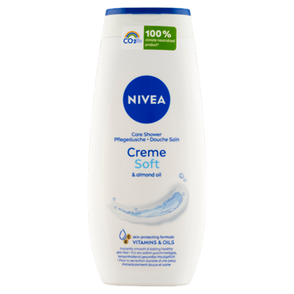 NIVEA Creme Soft ápoló hatású krémtusfürdő C- és E-vitaminnal, értékes olajokkal 250 ml