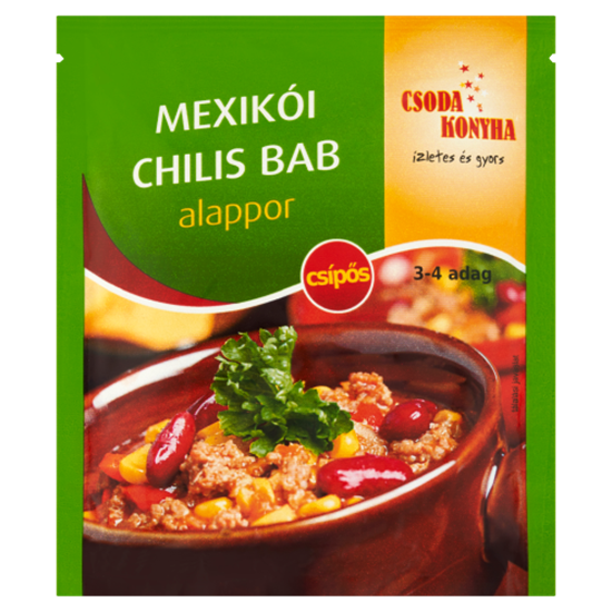 Csoda Konyha mexikói chilis bab alappor 45 g