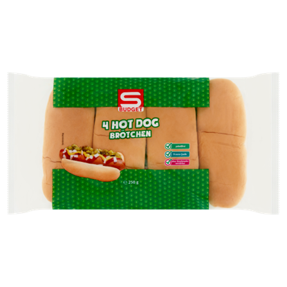 S-budget hot dog 4 db 250 g