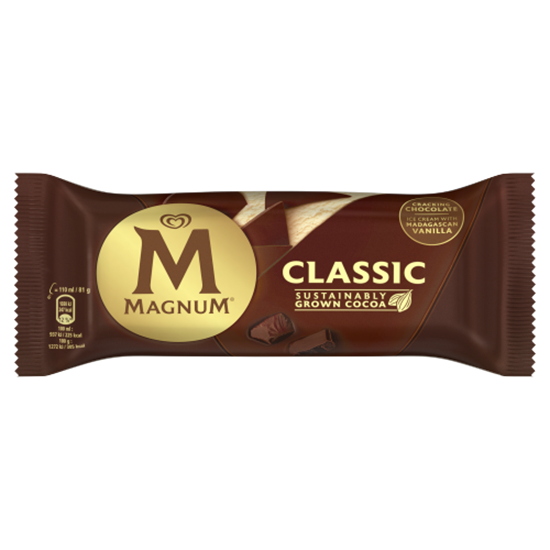 Magnum Classic vaníliás jégkrém tejcsokoládé bevonattal 110 ml