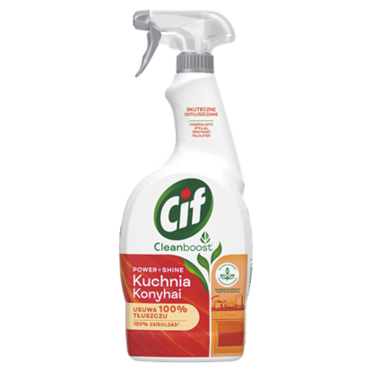 Cif Cleanboost Power + Shine konyhai zsíroldó spray 750 ml