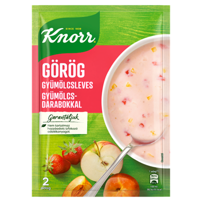 Knorr Frissítő Ízek görög gyümölcsleves gyümölcsdarabokkal 54 g