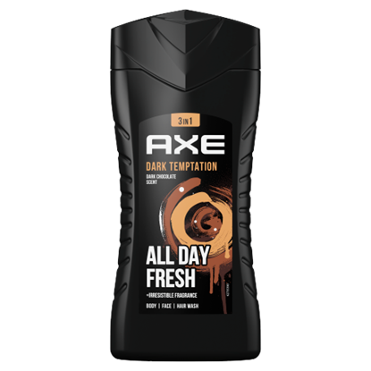 AXE Dark Temptation 3 in 1 tusfürdő testre, arcra, hajra 250 ml