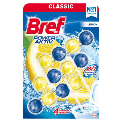 Bref Power Aktiv Lemon WC frissítő 3 x 50 g