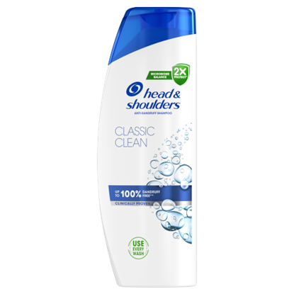 Head & Shoulders Classic Clean korpa elleni sampon 400ml napi használatra. Tiszta érzet