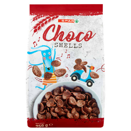 Spar choco shells 250g