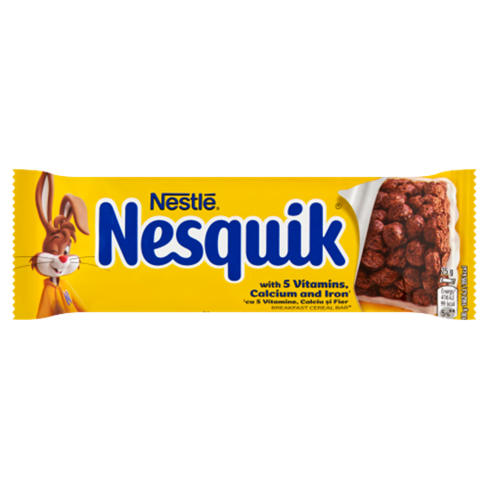 Nestlé Nesquik kakaós gabonapehely-szelet tejbevonó talppal vitaminokkal 25 g