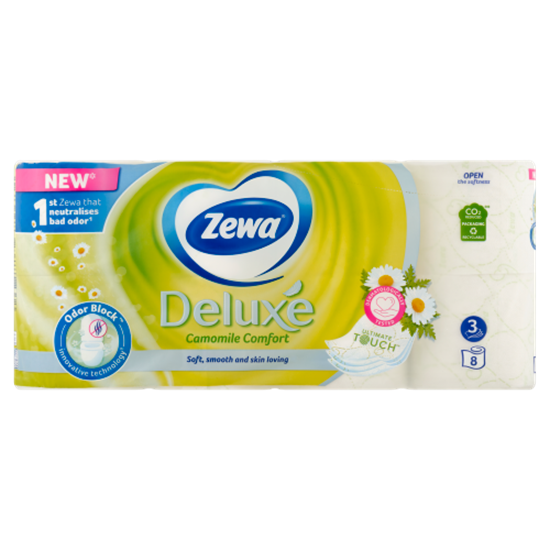 Zewa Deluxe Camomile Comfort toalettpapír 3 rétegű 8 tekercs