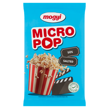 Mogyi Micro Pop sós, mikrohullámú sütőben elkészíthető pattogatni való kukorica 100 g