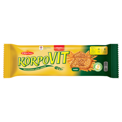 Győri Korpovit ropogós keksz teljes kiőrlésű gabonával 174 g