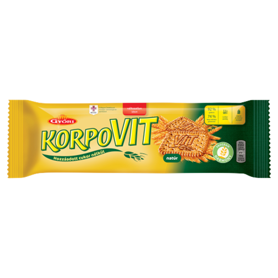 Győri Korpovit ropogós keksz teljes kiőrlésű gabonával 174 g