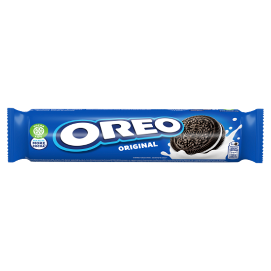 Oreo Original vaníliaízű töltelékkel töltött kakaós keksz 154 g 