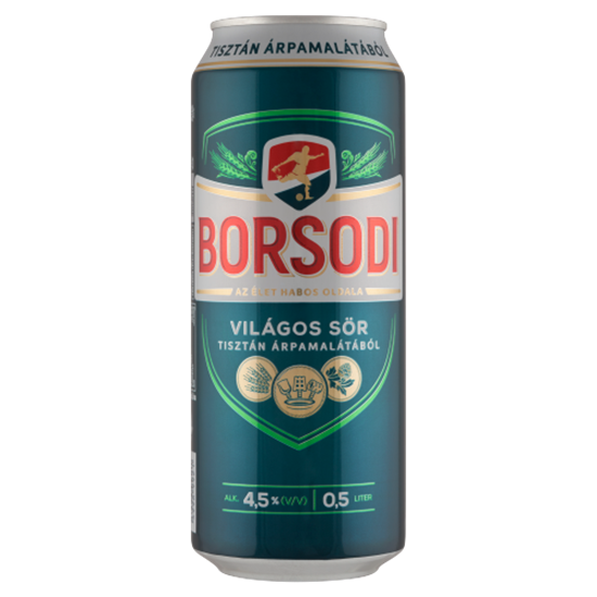 Borsodi sör 0,5l dobozos