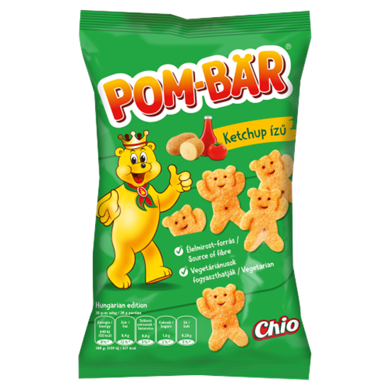 Pom-Bär ketchup ízű burgonyasnack 50 g