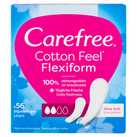 Carefree Cotton Feel Flexiform tisztasági betét 56 db 