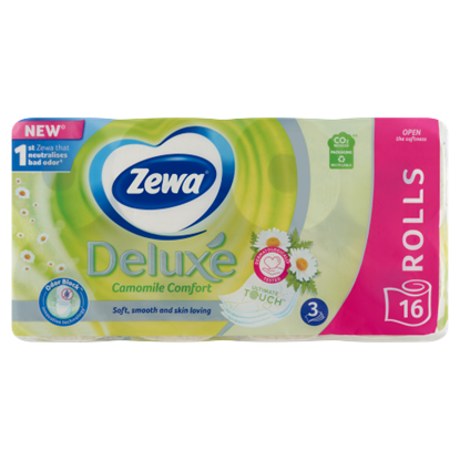 Zewa Deluxe Camomile Comfort toalettpapír 3 rétegű 16 tekercs