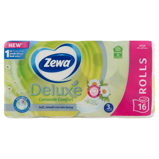 Zewa Deluxe Camomile Comfort toalettpapír 3 rétegű 16 tekercs