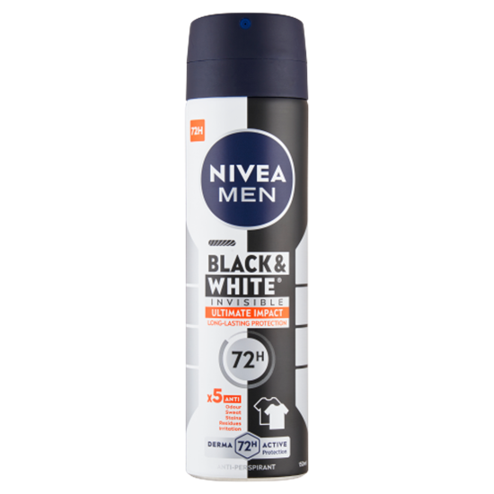 NIVEA MEN izzadásgátló spray Black & White Invisible Ultimate Protect 150 ml