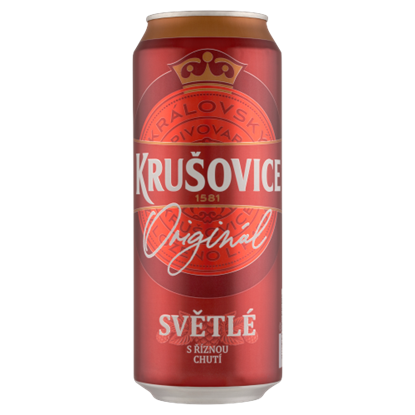 Krusovice svetlé sör 0,5l