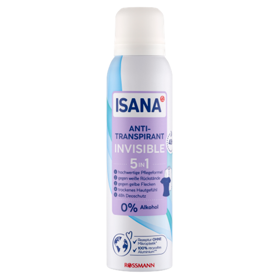 Isana deo invisible 5in1 150ml