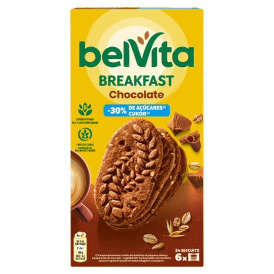 Belvita kakaós, gabonás keksz csokoládédarabokkal 300 g 