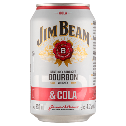 Jim beam&cola 0,33l dobozos