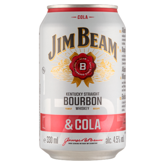 Jim beam&cola 0,33l dobozos