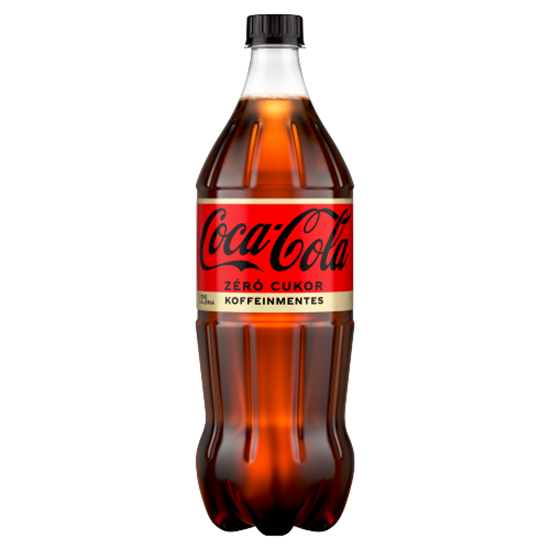 Coca-Cola Zero koffeinmentes, energiamentes szénsavas üdítőital édesítőszerekkel 1 l