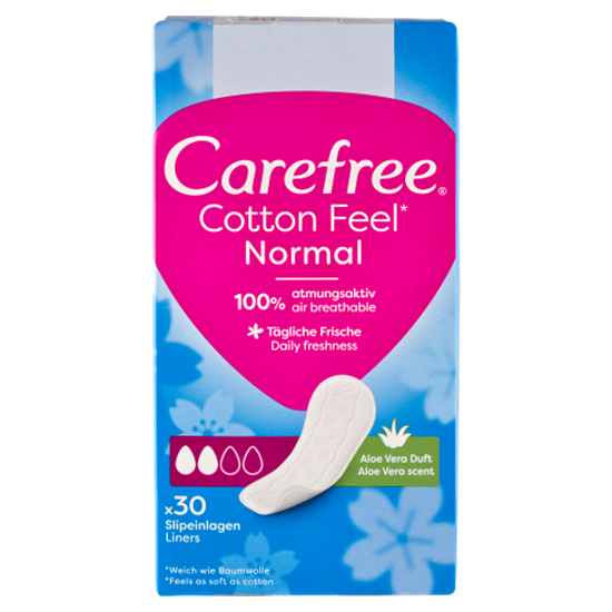 Carefree Cotton Feel Aloe tisztasági betét 30 db