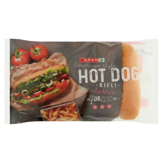 Spar hot dog kifli 4db 250g