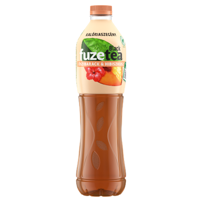 FuzeTea szénsavmentes őszibarack- és hibiszkuszízű üdítőital fekete tea kivonattal 1,5 l