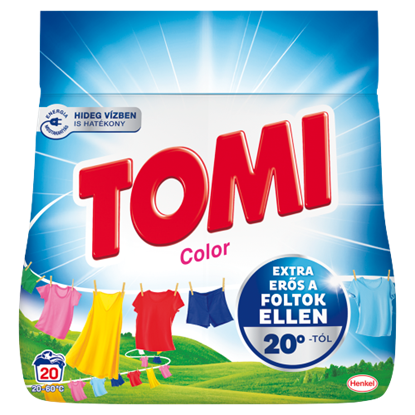 Tomi Color mosószer színes ruhákhoz 20 mosás 1,1 kg