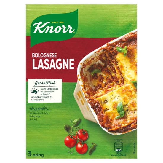 Knorr lasagne tészta bolognai mártással 205 g