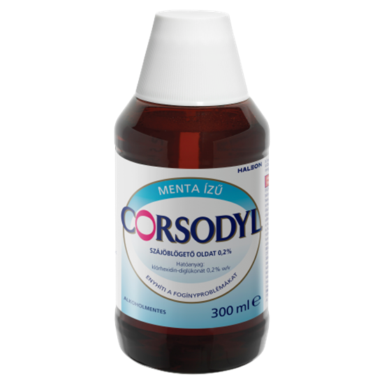 Corsodyl alkoholmentes szájöblögető oldat 300 ml