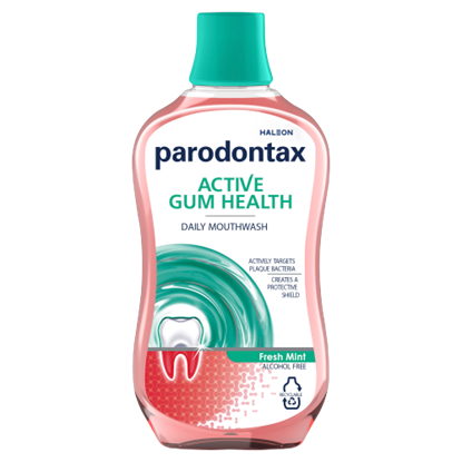 Parodontax Active Gum Health Fresh Mint alkoholmentes szájvíz fluoriddal 500 ml