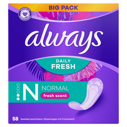 Always Daily Fresh Normal, Friss illattal 58 X Darabos Kiszerelés