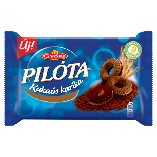 Pilóta kakaós karika 150g