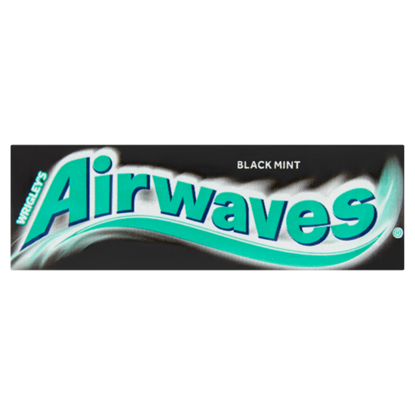 Airwaves Black Mint mentol- és ánizsízű cukormentes rágógumi édesítőszerrel 14 g