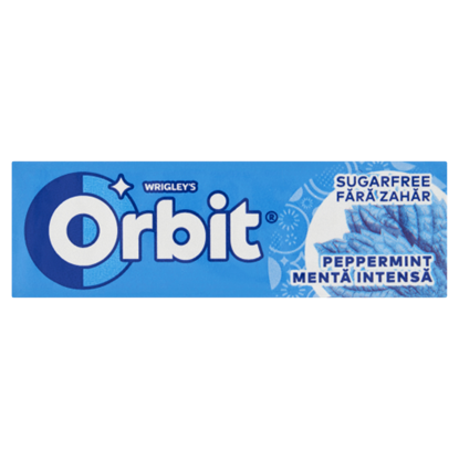 Orbit Peppermint mentaízű cukormentes rágógumi édesítőszerrel 14 g