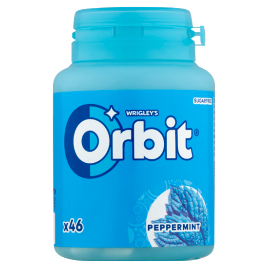 Orbit Peppermint mentaízű cukormentes rágógumi édesítőszerrel 64 g