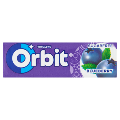 Orbit Blueberry feketeáfonya-ízű cukormentes rágógumi édesítőszerrel 14 g