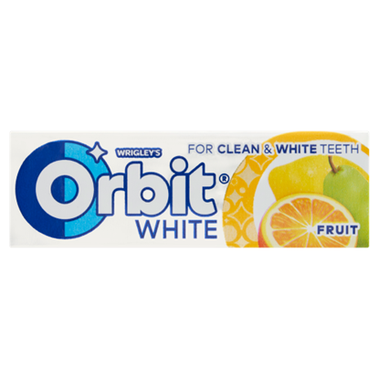 Orbit White gyümölcsízű cukormentes rágógumi édesítőszerrel 14 g