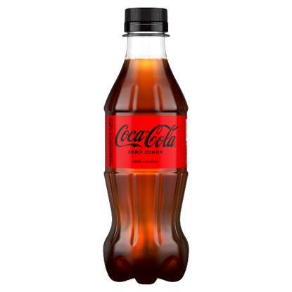 Coca-Cola zéró cukor colaízű energiamentes szénsavas üdítőital édesítőszerekkel 300 ml