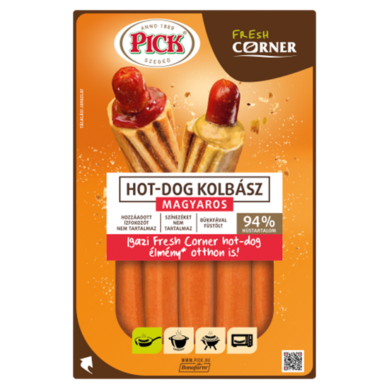 PICK Fresh Corner magyaros hot-dog kolbász 300 g