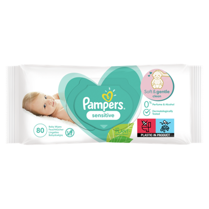 Pampers Sensitive Nedves Törlőkendő, 1 Csomag = 80 db