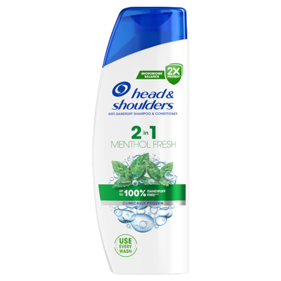 Head & Shoulders Menthol Fresh 2in1 korpásodás elleni sampon 250ml. Frissítő mentolillat